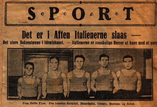 La squadra nazionale di boxe 1930