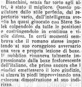 BIANCHINI Vince Contro SALEK