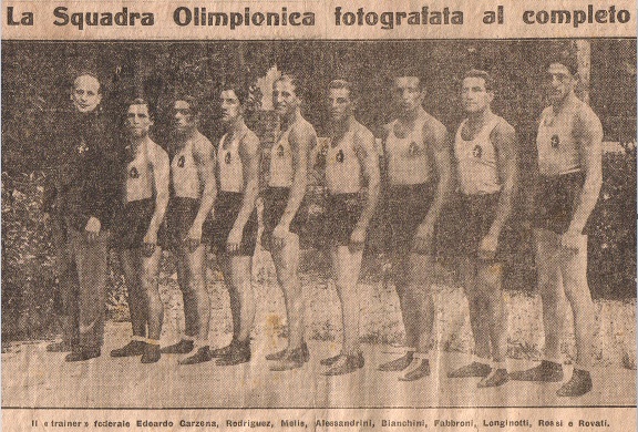 La Squadra Olimpionica al Completo