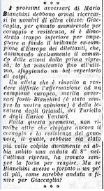 BIANCHINI Vince Contro GIACCAGLIA