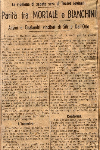 Parit� fra Mortale e Bianchini