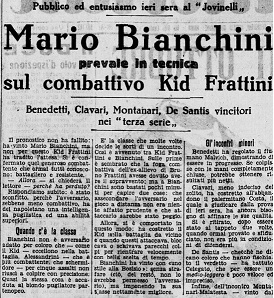 BIANCHINI Vince Contro KID FRATTINI
