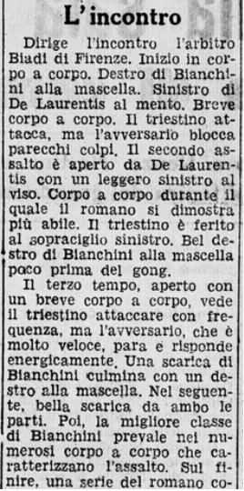 BIANCHINI Vince Contro DE LAURENTIS