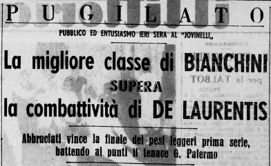 BIANCHINI Vince Contro DE LAURENTIS