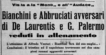 BIANCHINI Vince Contro DE LAURENTIS
