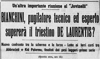 BIANCHINI Vince Contro DE LAURENTIS