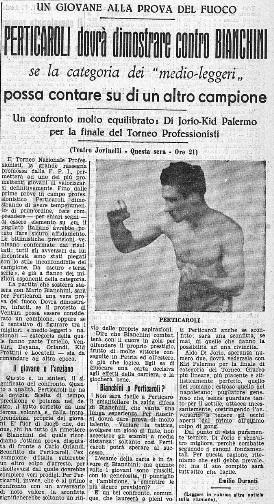 BIANCHINI Pari Contro PERTICALORI
