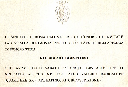 Via Mario Bianchini